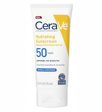 Cerave Hydrating Sunscreen Broad Spectrum Spf 50 Face Mineral Sunscreen 75ml