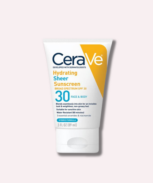 Hydrating Sheer Sunscreen Broad Spectrum SPF 30 for Face & Body